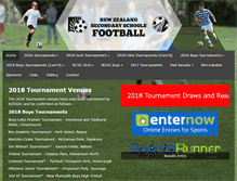 Tablet Screenshot of nzssfootball.co.nz